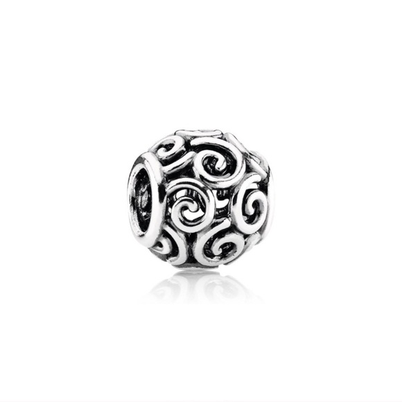 Pandora Jewelry - Pandora Retired Ocean Breeze Openwork Swirl Charm
